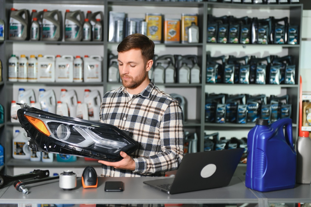 Auto parts background